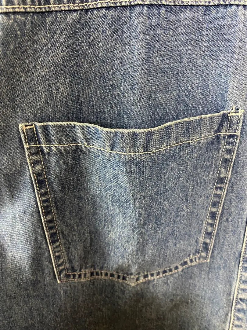 antiqua patterntorso denim jacket free size