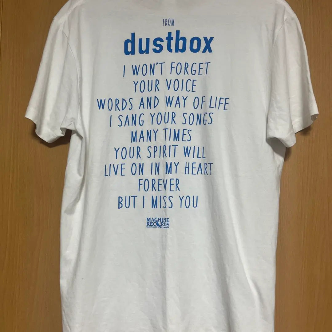 Camiseta Truss Dustbox Oji Sampling White x Blue Logo Talla M | Caja de polvo TRUSS