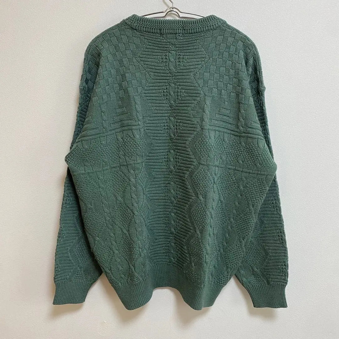 ♪【WEEKEND SWINGER】Knit sweater, round neck, long sleeve hair blend L