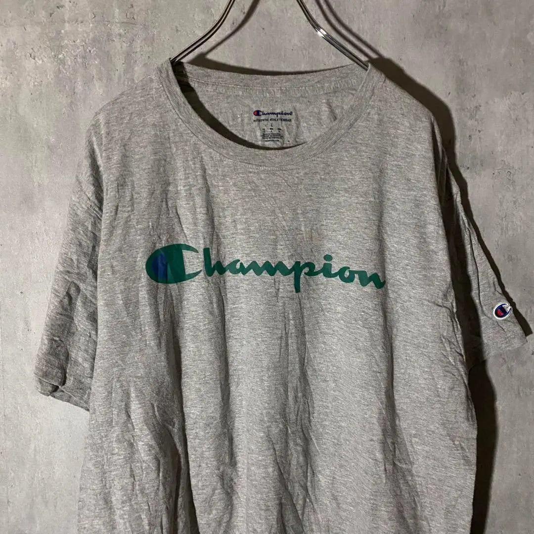 "NEW VINTAGE" CHAMPION Camiseta manga corta logo bordado C-BOY | Campeón de 『Nueva cosecha』 半袖T ゆるだぼ刺繍ロゴC-BOY