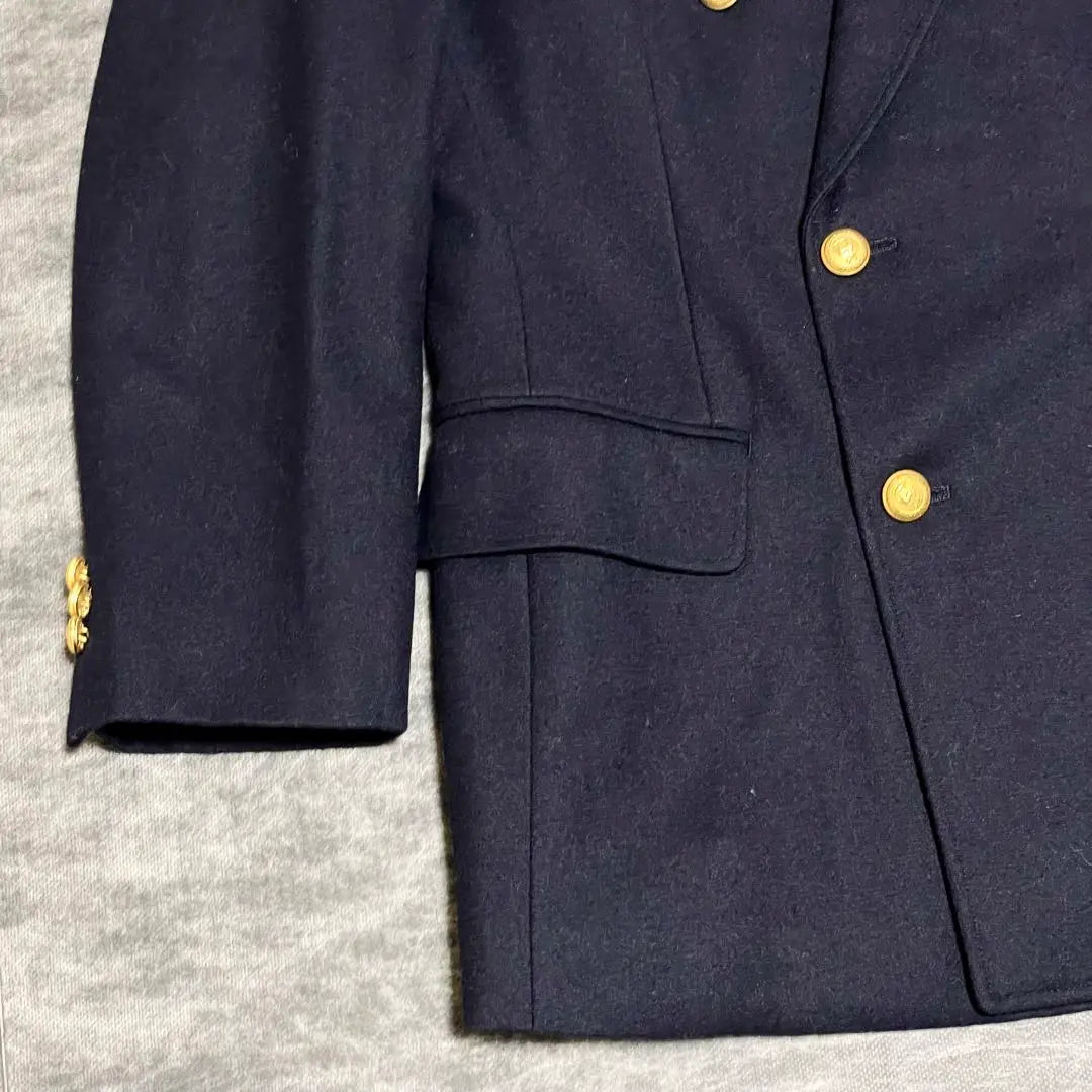 New Yorker double pee coat wool coat navy men's equivalent | NEW YORKER ダブルピーコート ウールコート ネイビー メンズM相当