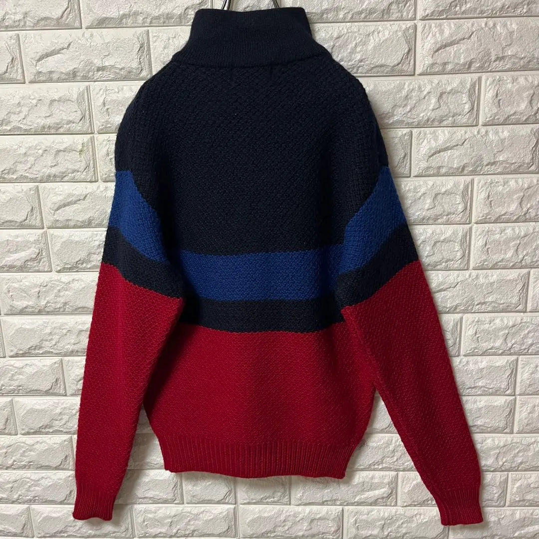 [CHAPS RALPH LAUREN] Half zip knit multi-color