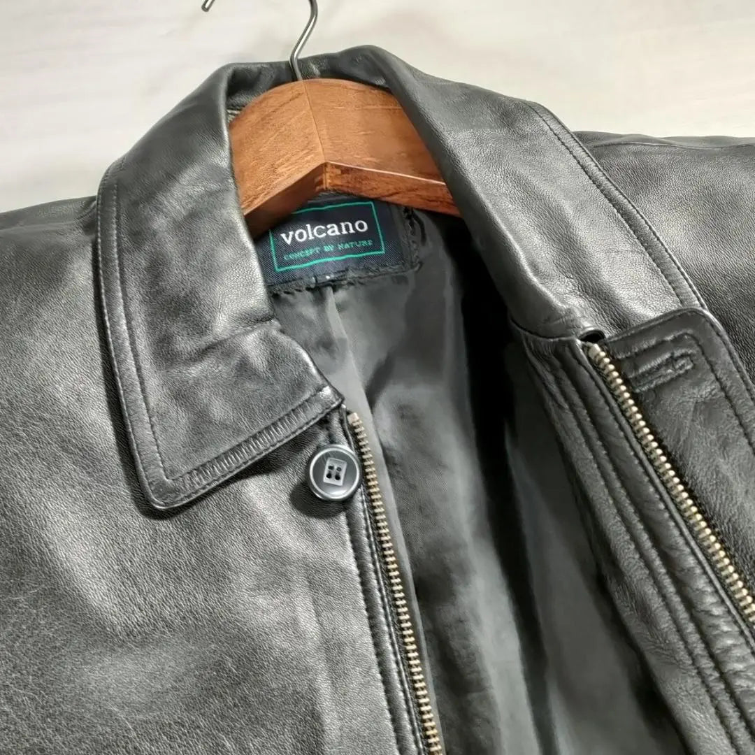 [Buen estado] Chaqueta de piel de cordero de oveja suave y cómoda para hombre adulto Volcano