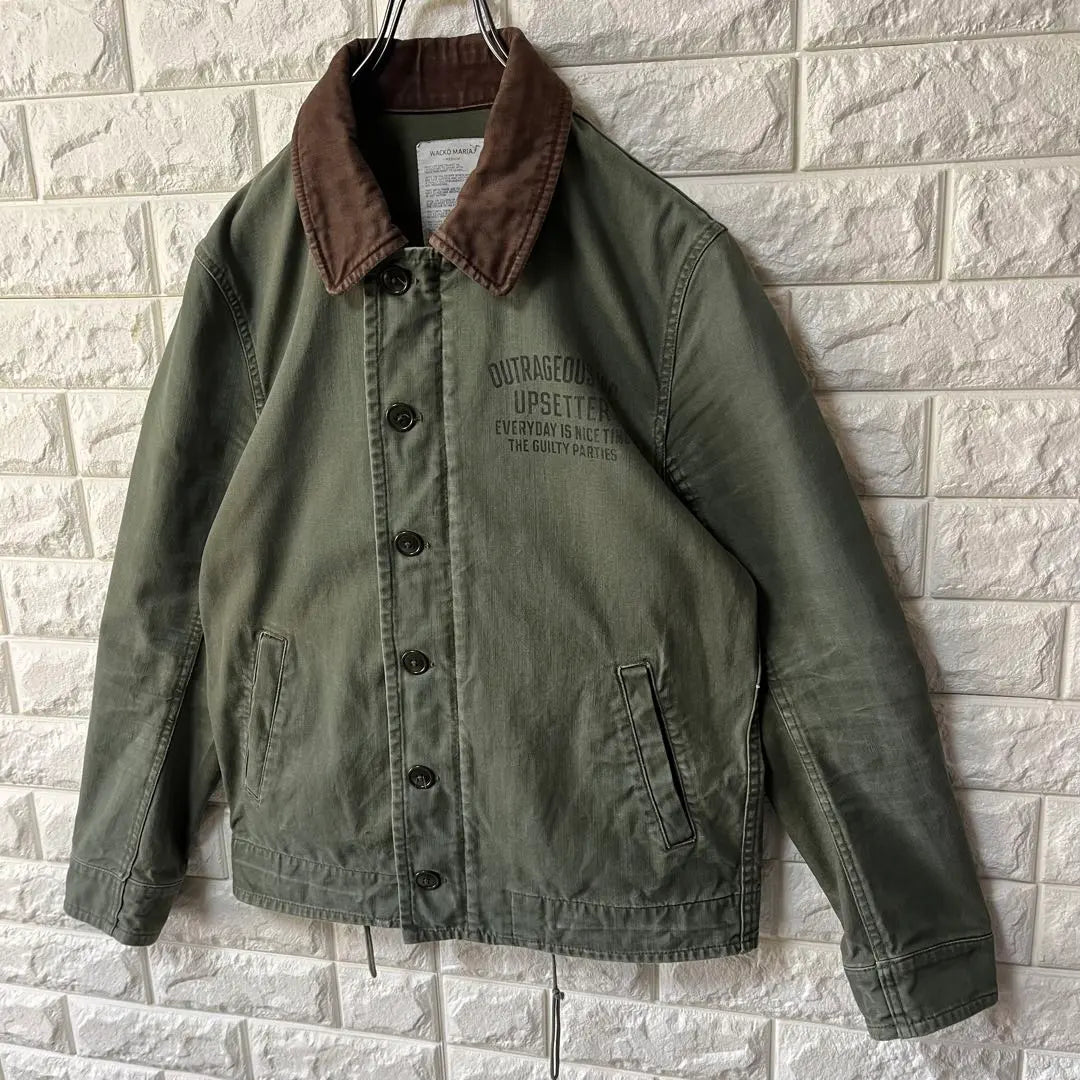 [WACKOMARIA] Wakomaria Made in Japan Military JKT Stencil Print