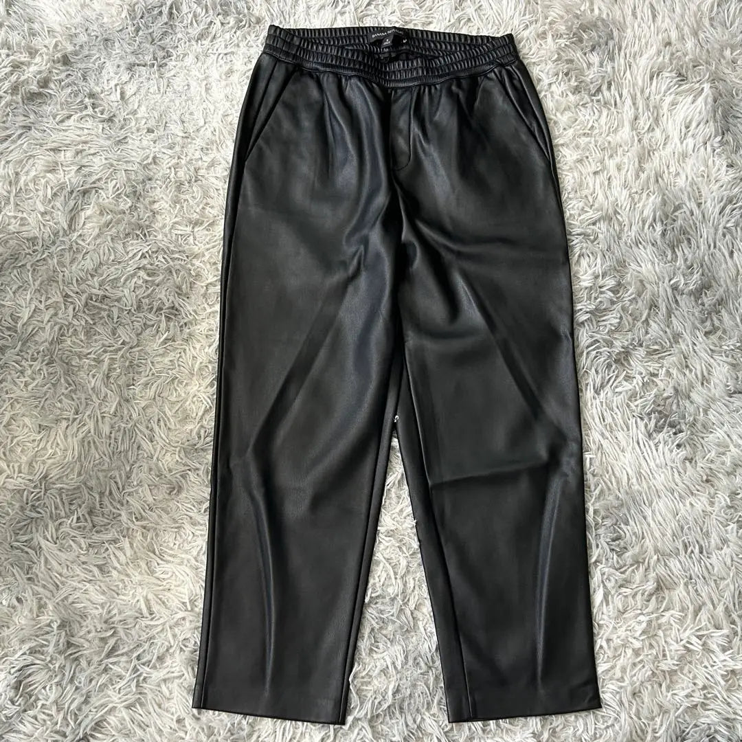 Banana Republic Faux Leather Pants Black S Black Banana Repa