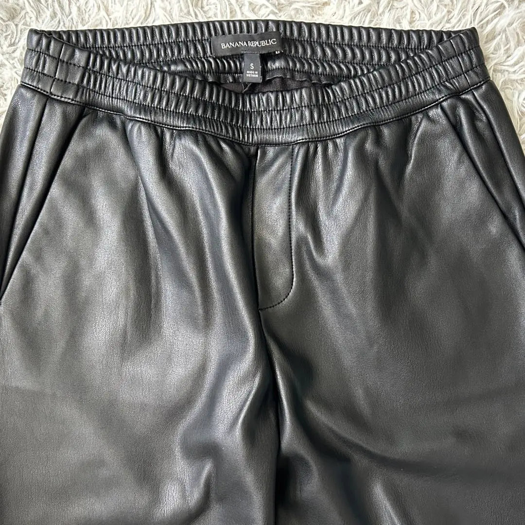 Banana Republic Faux Leather Pants Black S Black Banana Repa