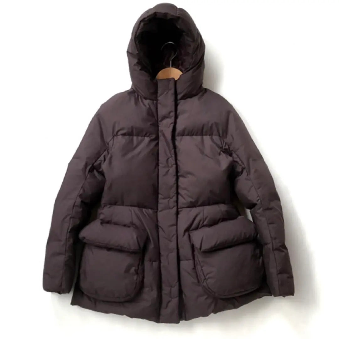 [Extremely Good Condition] Uniqlo+J Down Jacket Size S Brown Hood Brown 589