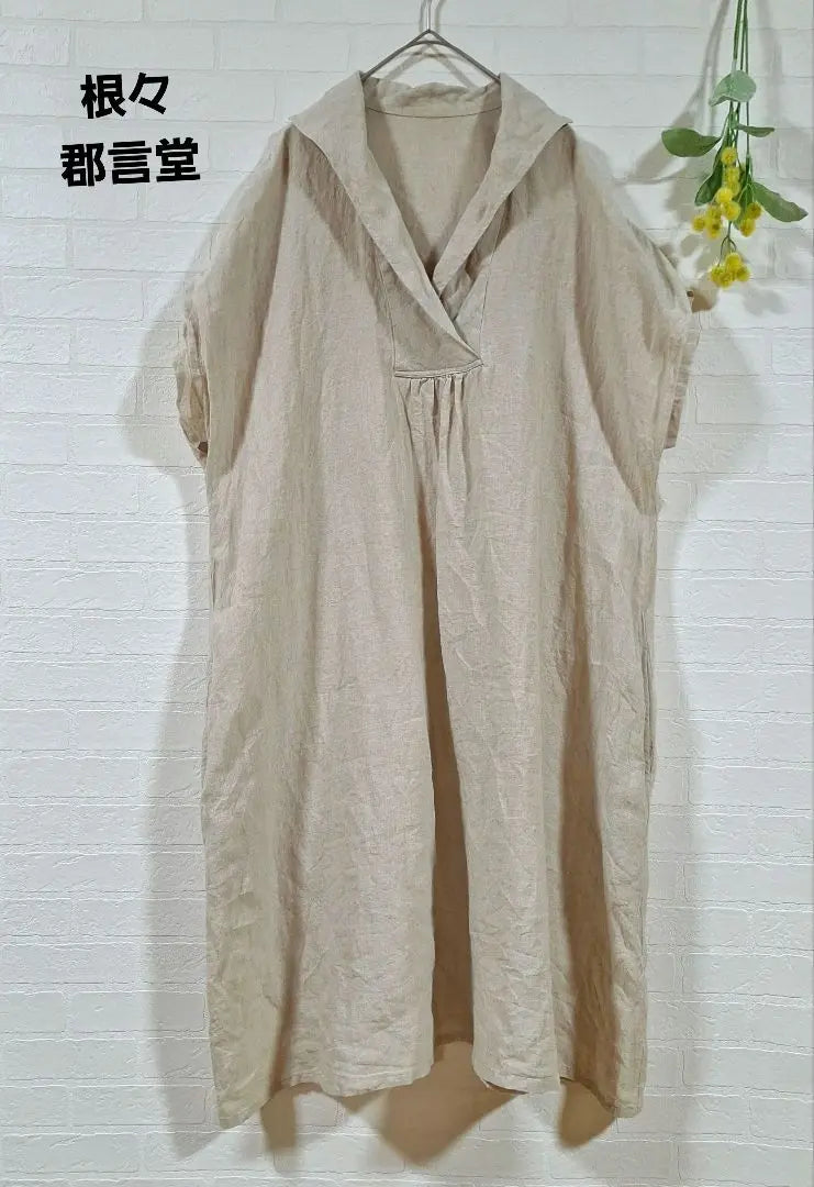 [Nege Gungoto] Iwami Ginzan Lifestyle and Culture Research Institute 100% Hemp Dress One Piece Linen