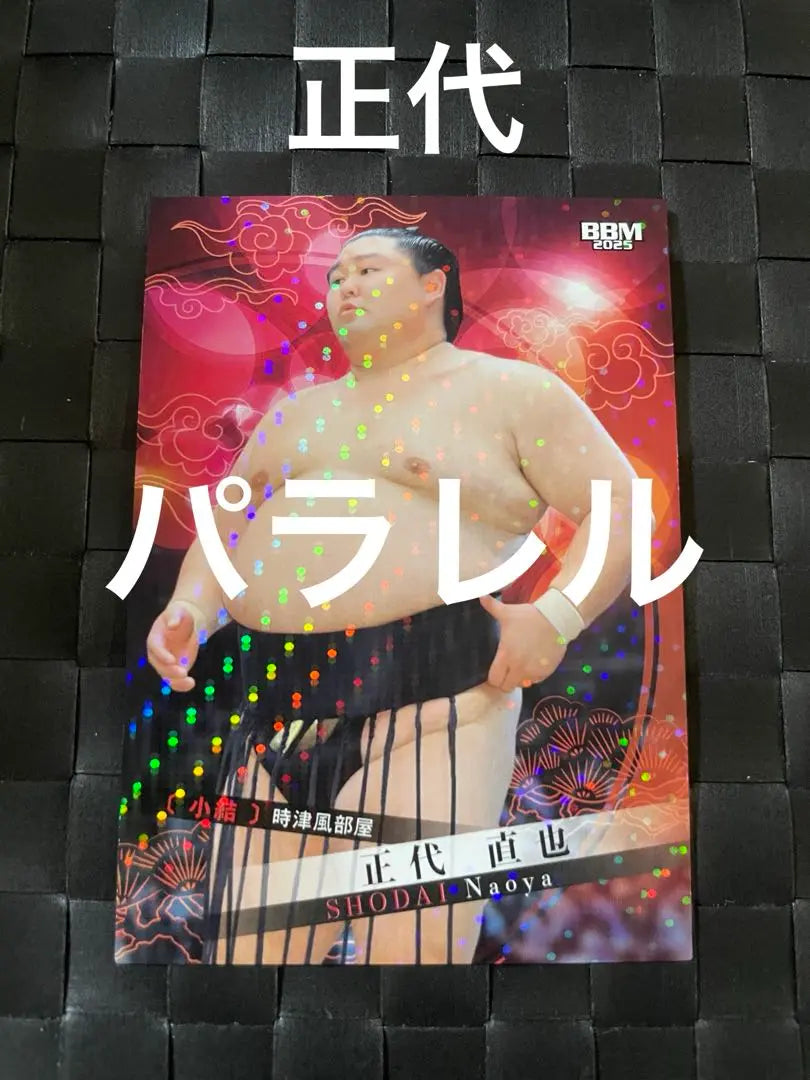 Sumo Card BBM2025 Shodai Naoya Parallel | 大相撲カードBBM2025 正代　直也　パラレル