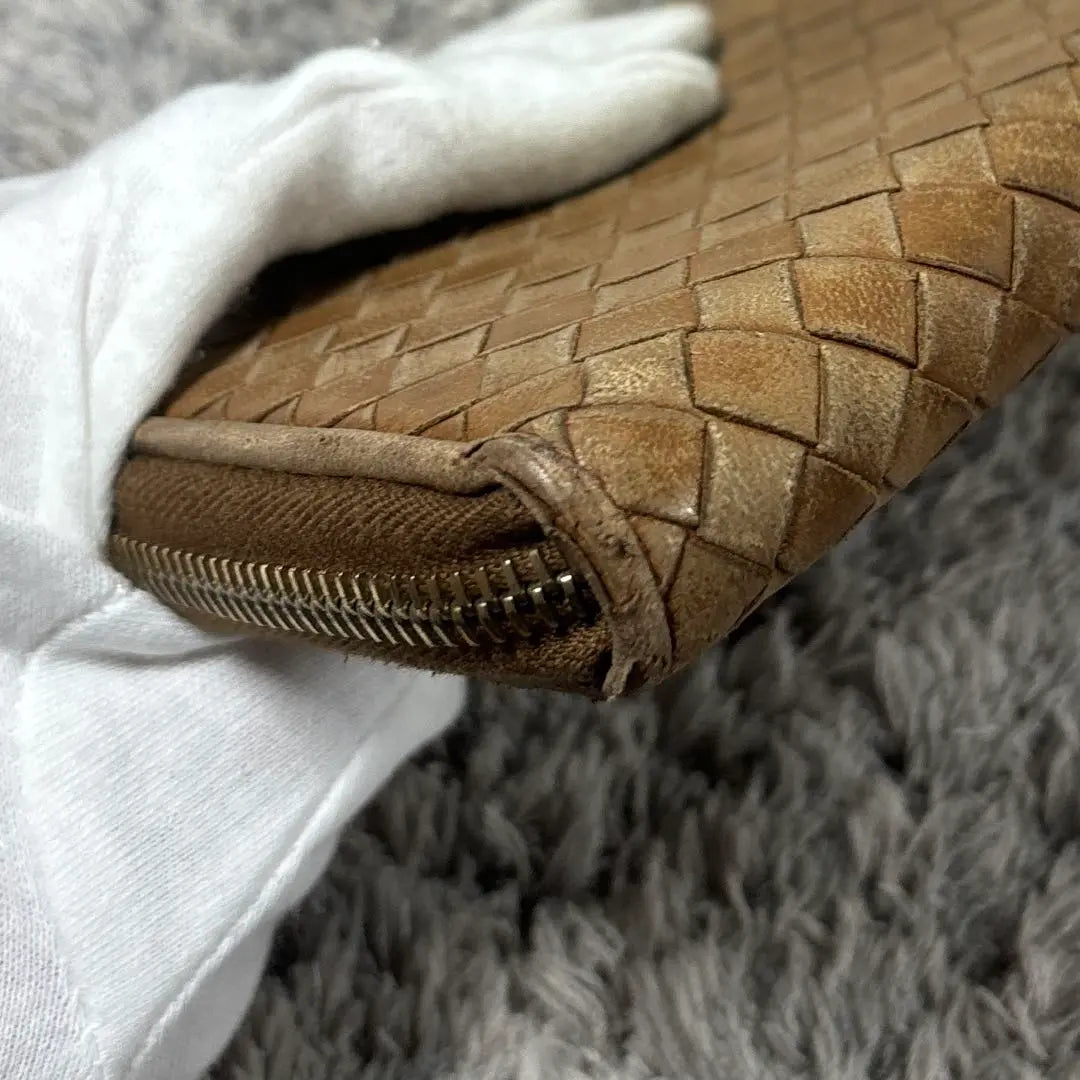 BOTTEGA VENETA Long Wallet Round Zipper