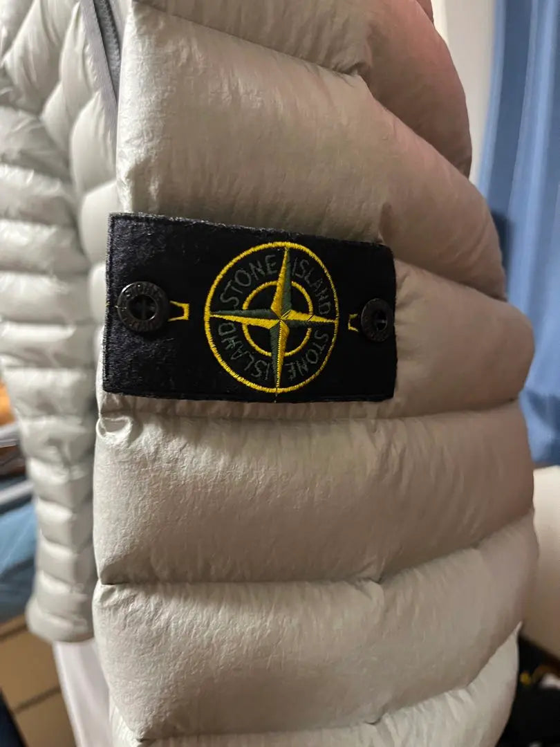 Chaqueta de plumón tejida en telar STONE ISLAND de tamaño XL