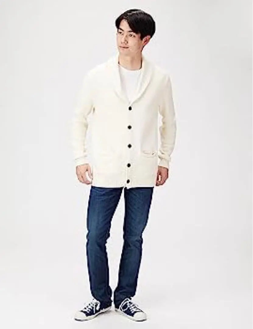 Cardigan Shawl Color Sweater Soft Cotton Men's Knit | カーディガン ショールカラー セーター ソフトコットン メンズ ニット