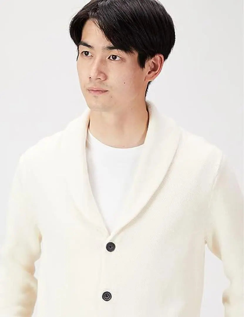 Cardigan Shawl Color Sweater Soft Cotton Men's Knit | カーディガン ショールカラー セーター ソフトコットン メンズ ニット