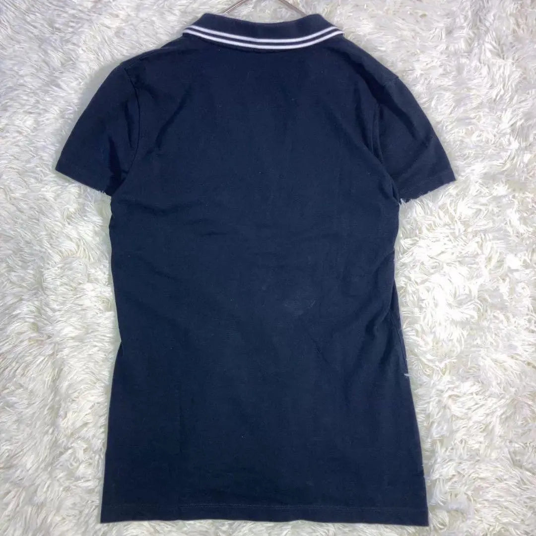 Polo de manga corta en color azul marino "Tommy Hilfiger" (S), logotipo bordado en forma de pis