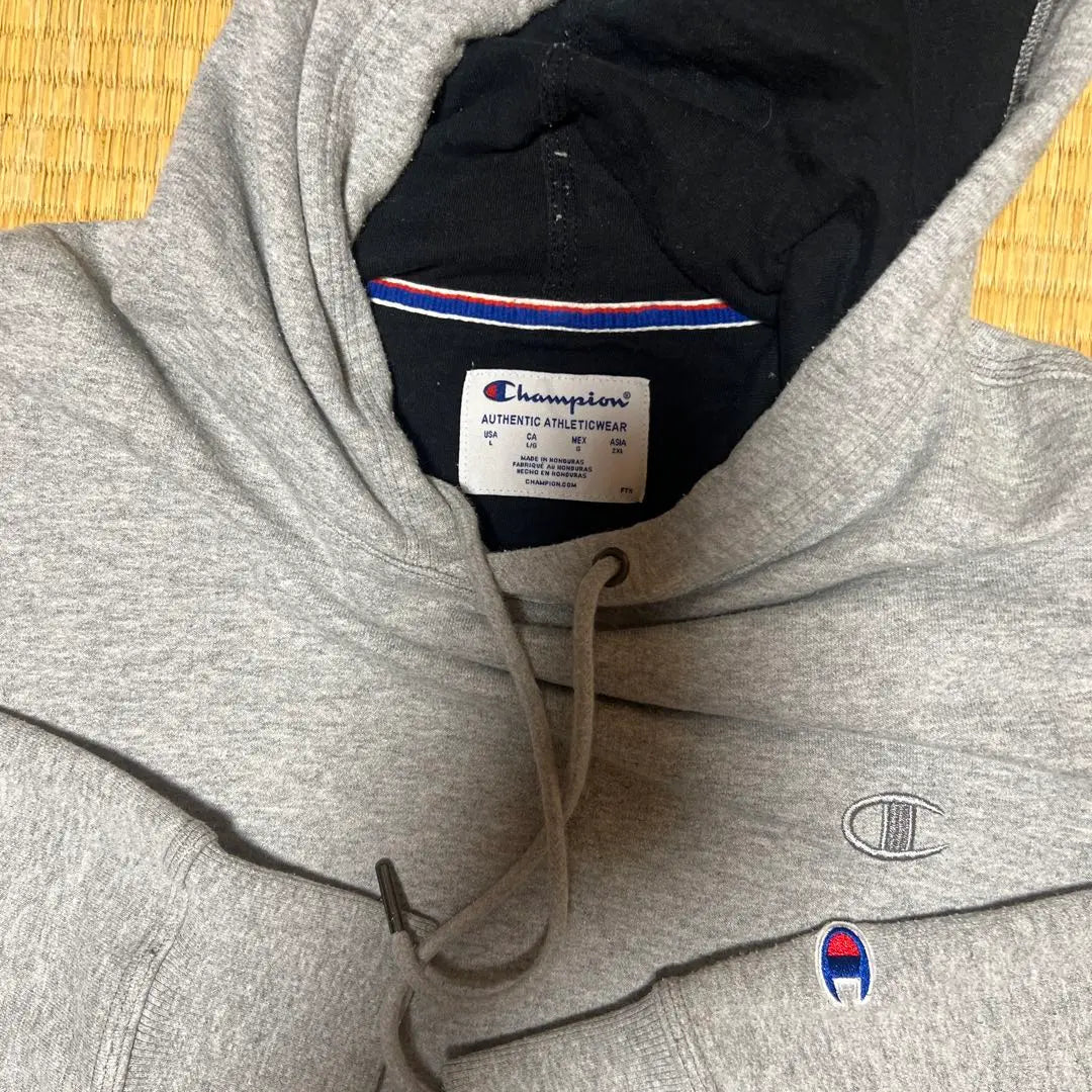 Champion Grey Hoodie L