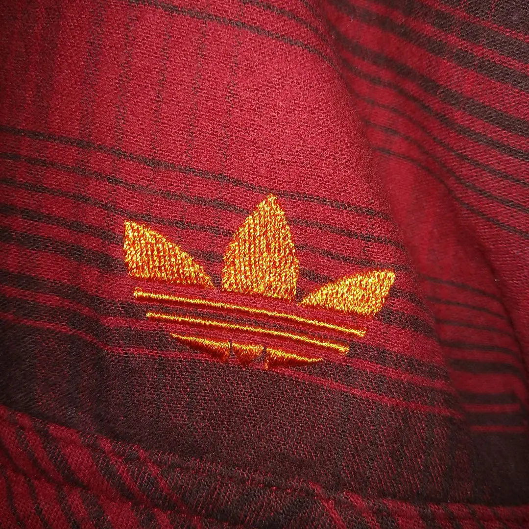 ☆Adidas Originals ☆ Embroidered one-point logo ☆ Long sleeve shirt ☆ Check ☆