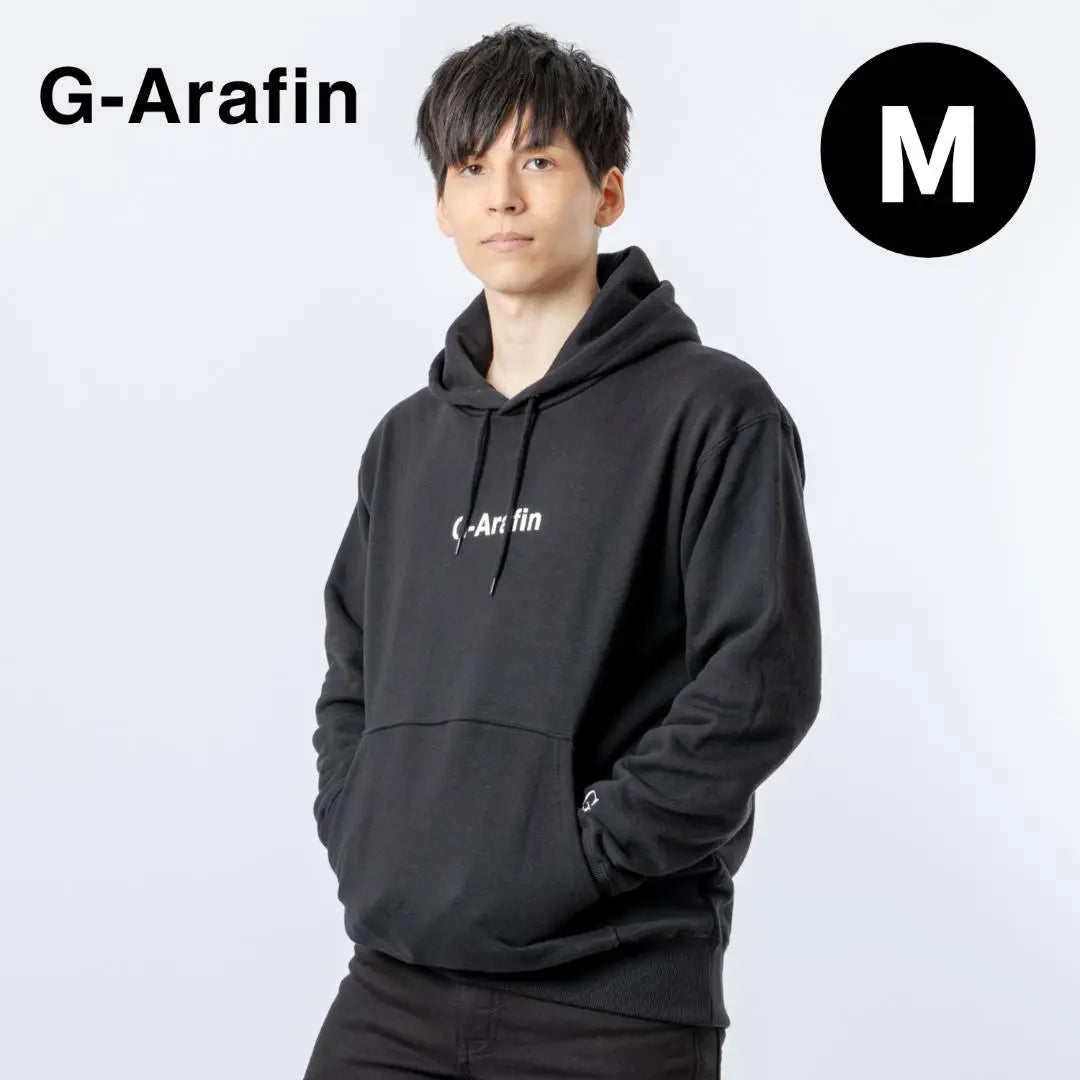 [New ★ 1 point only] G-ARAFIN Parker Men's Hoody Cotton M Black