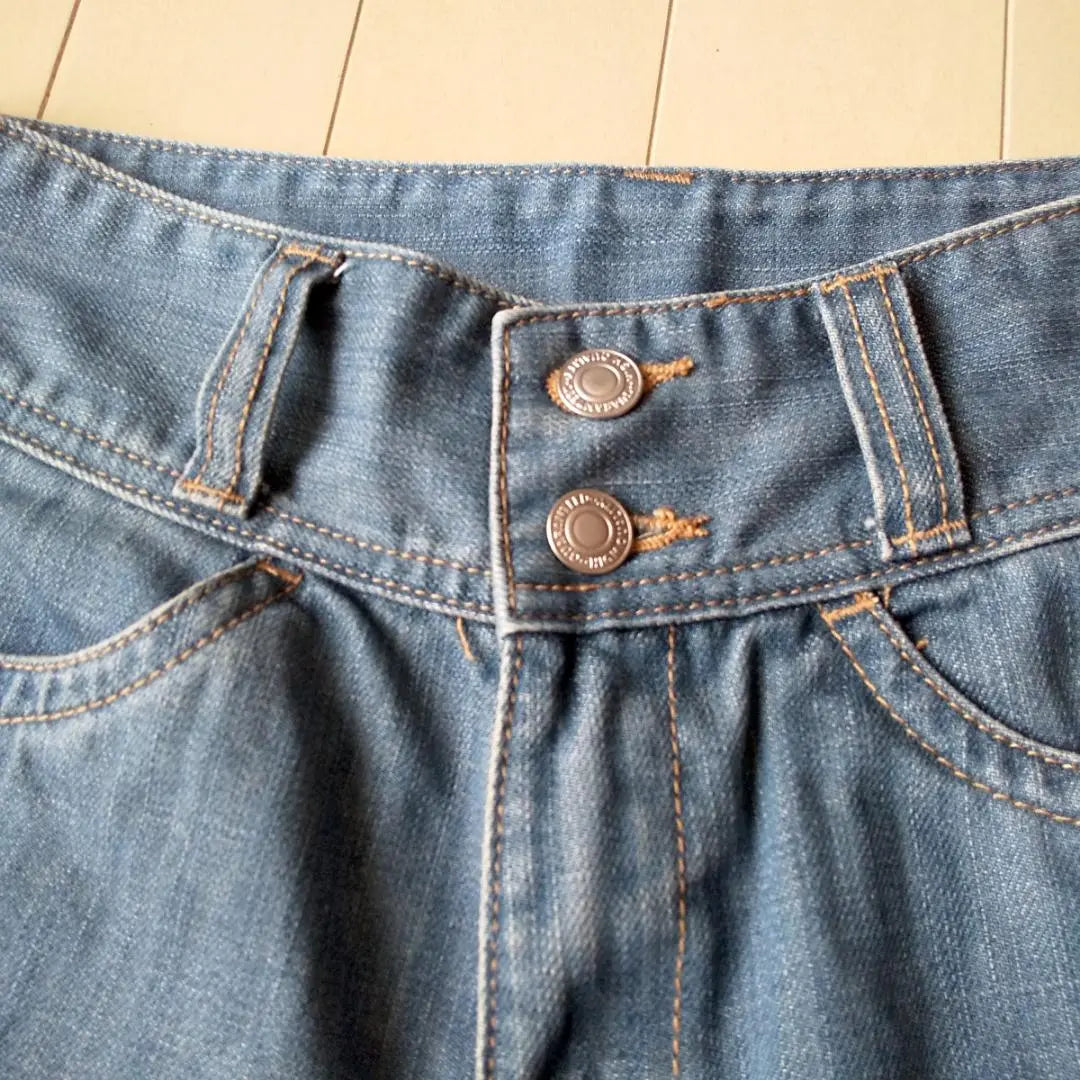 Women's wide denim baggy pants size M