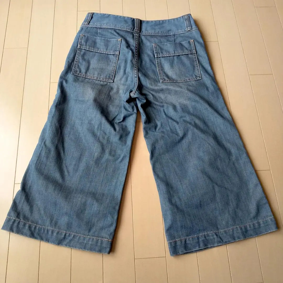 Women's wide denim baggy pants size M