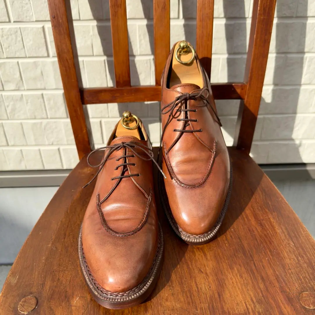 Out of print 1.6 million Berluti Norbejese process patina leather derby shoes