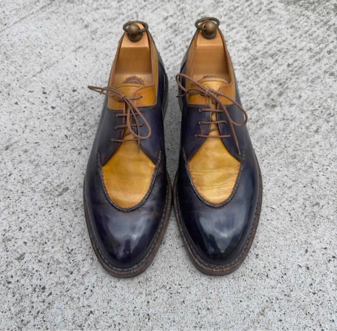 Out of print 1.6 million Berluti Norbejese process patina leather derby shoes