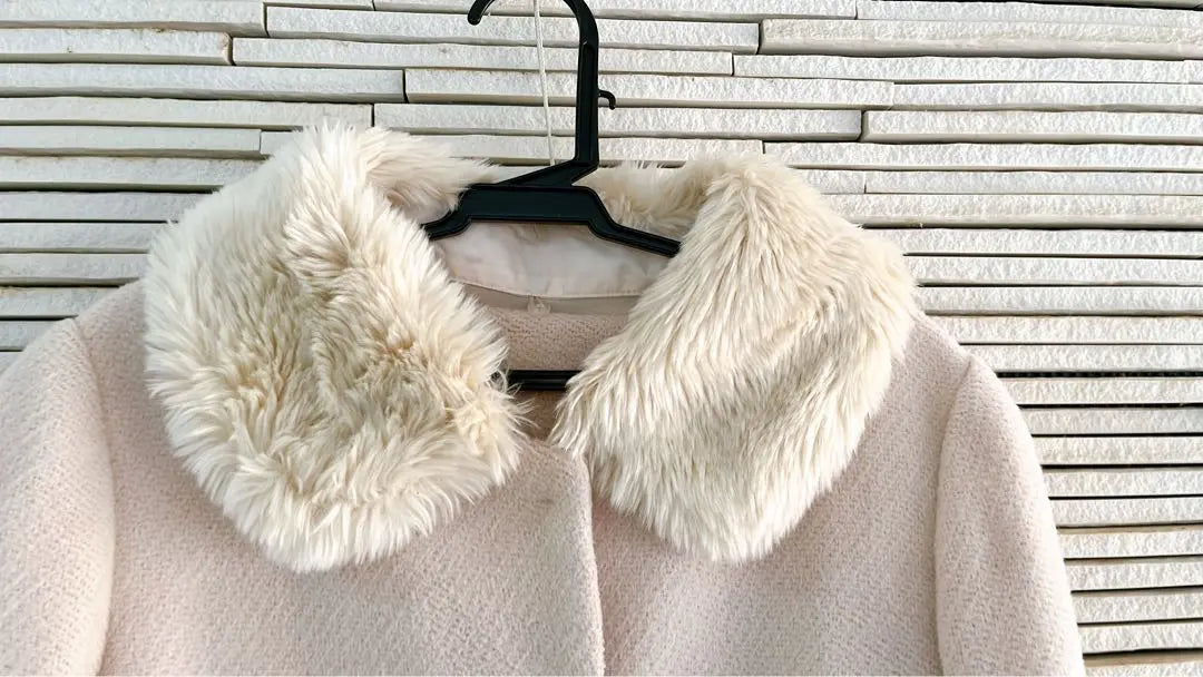 ⭐️Rebajas de invierno⭐️Abrigo Chester con cuello de piel beige