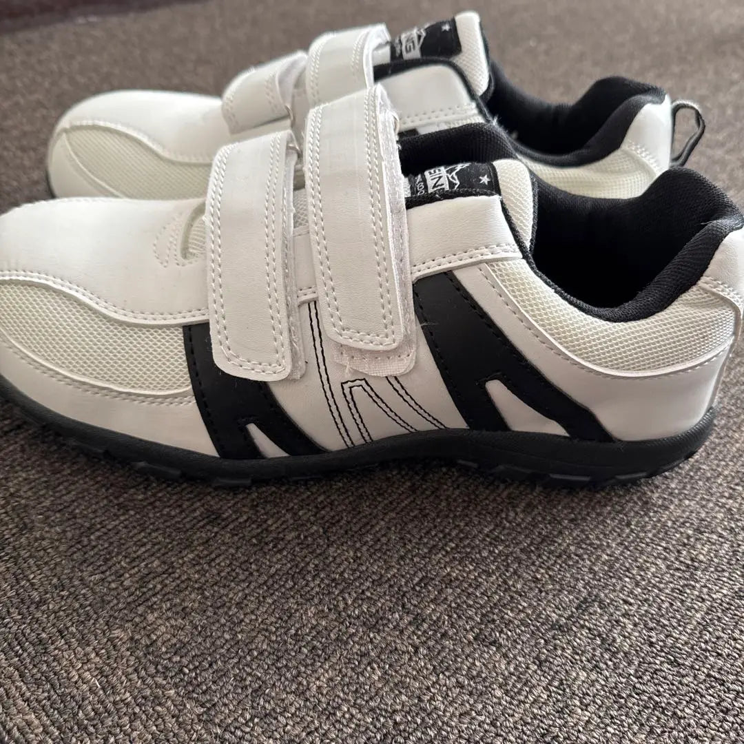 Safety shoes, white, velcro, 27cm, beautiful item