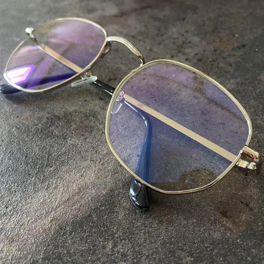 S56 New Silver Men's Women's Glasses Glasses Both Gender ◆ 835 | s56 新品 シルバー メンズ レディース 眼鏡 メガネ 男女兼用◆835