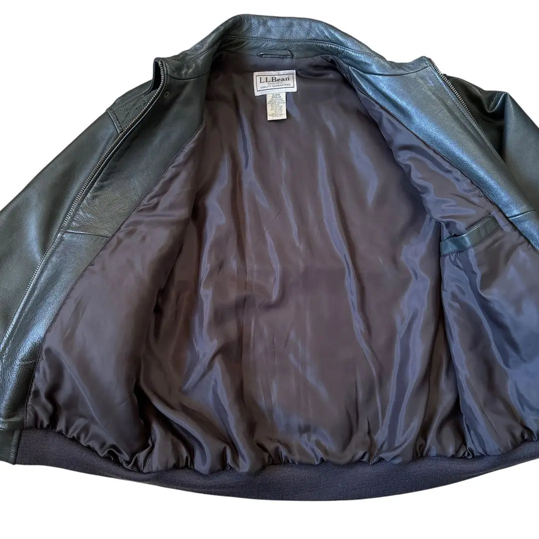 Chaqueta de vuelo de cuero Masterpiece LLBean A-2