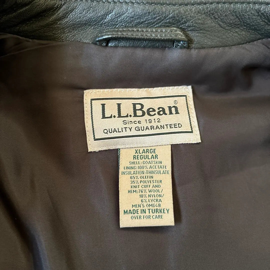 Chaqueta de vuelo de cuero Masterpiece LLBean A-2