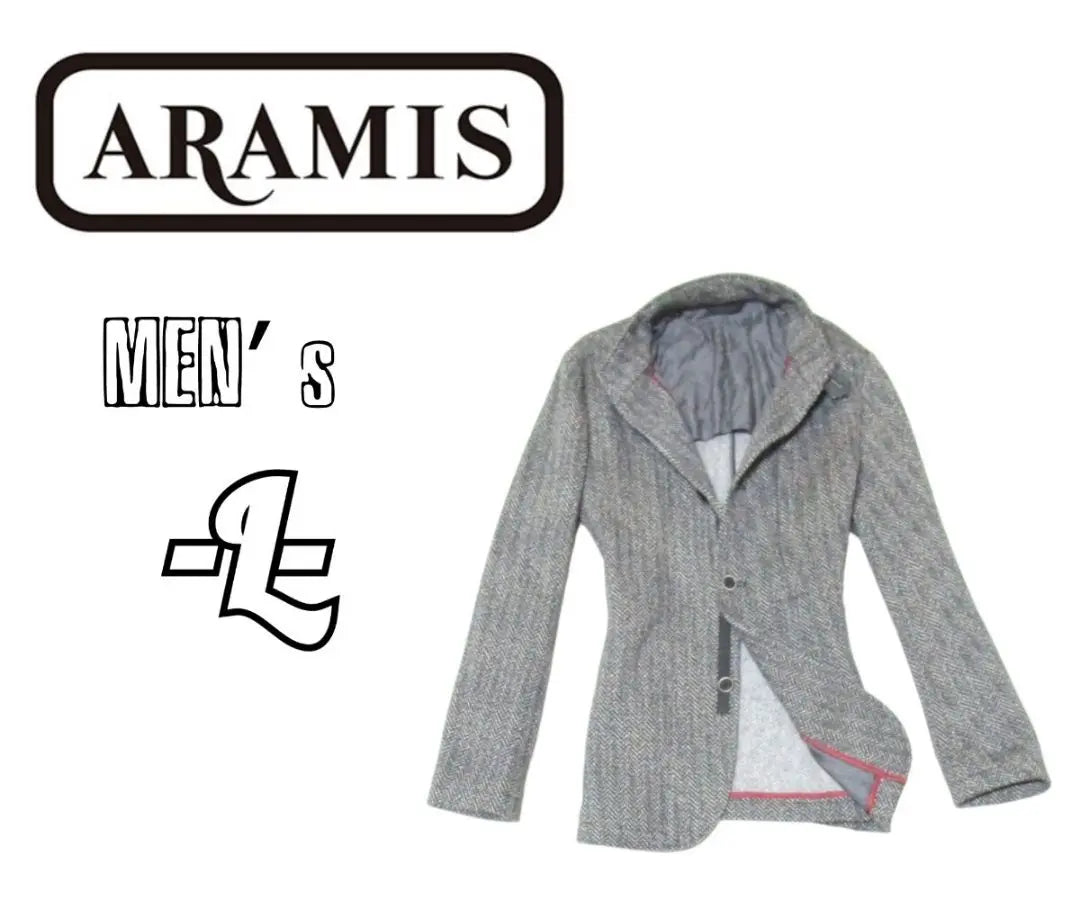 Hombre L ◇ ARAMIS ◇ Chaqueta de punto GRIS | メンズL◇ARAMIS◇ニット地ジャケット gris