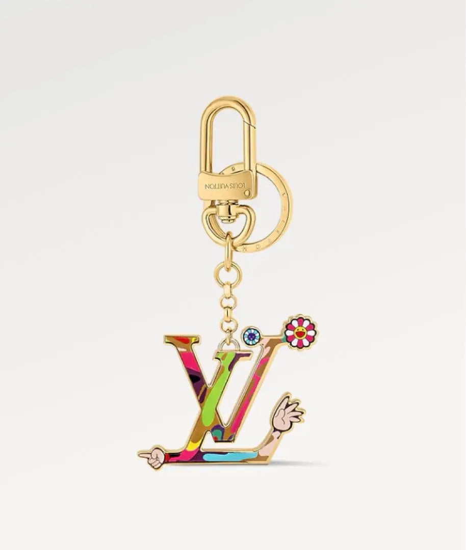 Louis Vuitton Murakami Takashi Keychain Iconic Super Flat