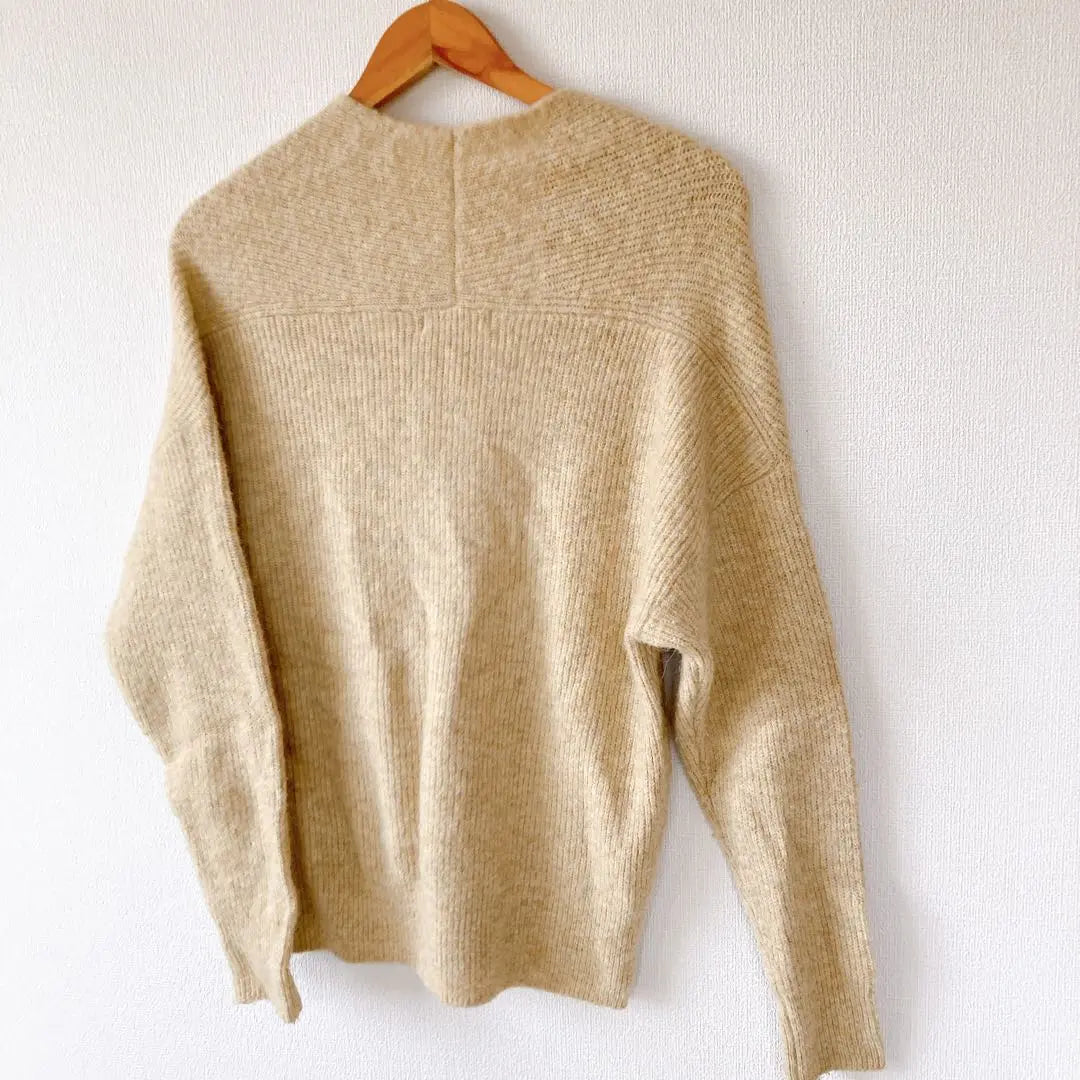 Niko and .../V neck/knit/sweater/No size/beige/ | niko and... /Vネック/ニット/セーター/サイズ記載なし/ベージュ/