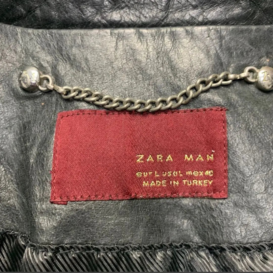 Garla League ZARA Zara Chaqueta de cuero Chaqueta de jinetes Cazadora