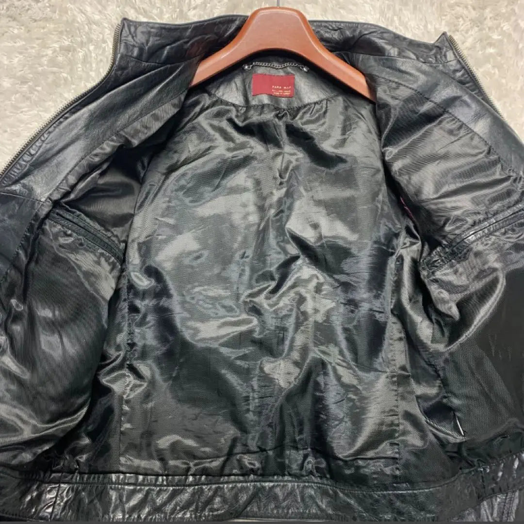 Garla League ZARA Zara Leather Jacket Riders Jacket Blouson