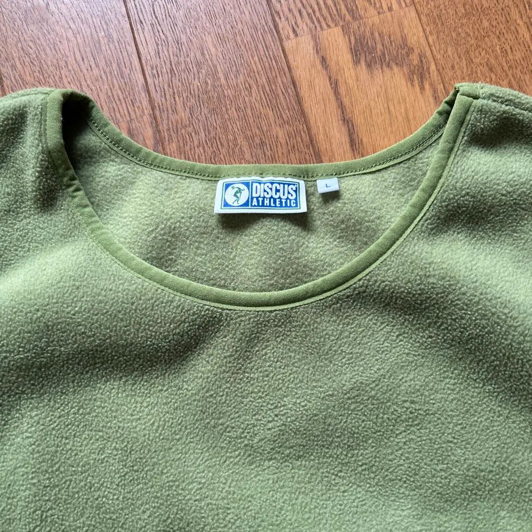 Fleece Tops Green Discus | フリースあったかtopsグリーンdiscus