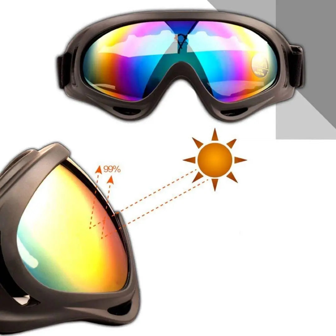 Gafas de esquí Gafas de snowboard UV400 Gafas de resistencia a los golpes Gafas de bicicleta | UV400 耐衝撃ゴーグル バイクゴーグル