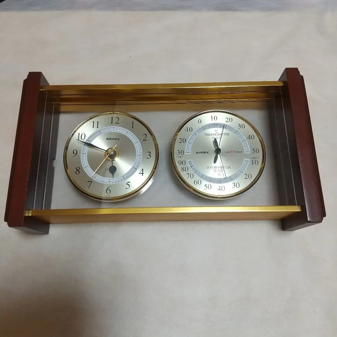 Reloj de mesa Empex ex-742 con medidor de temperatura y humedad