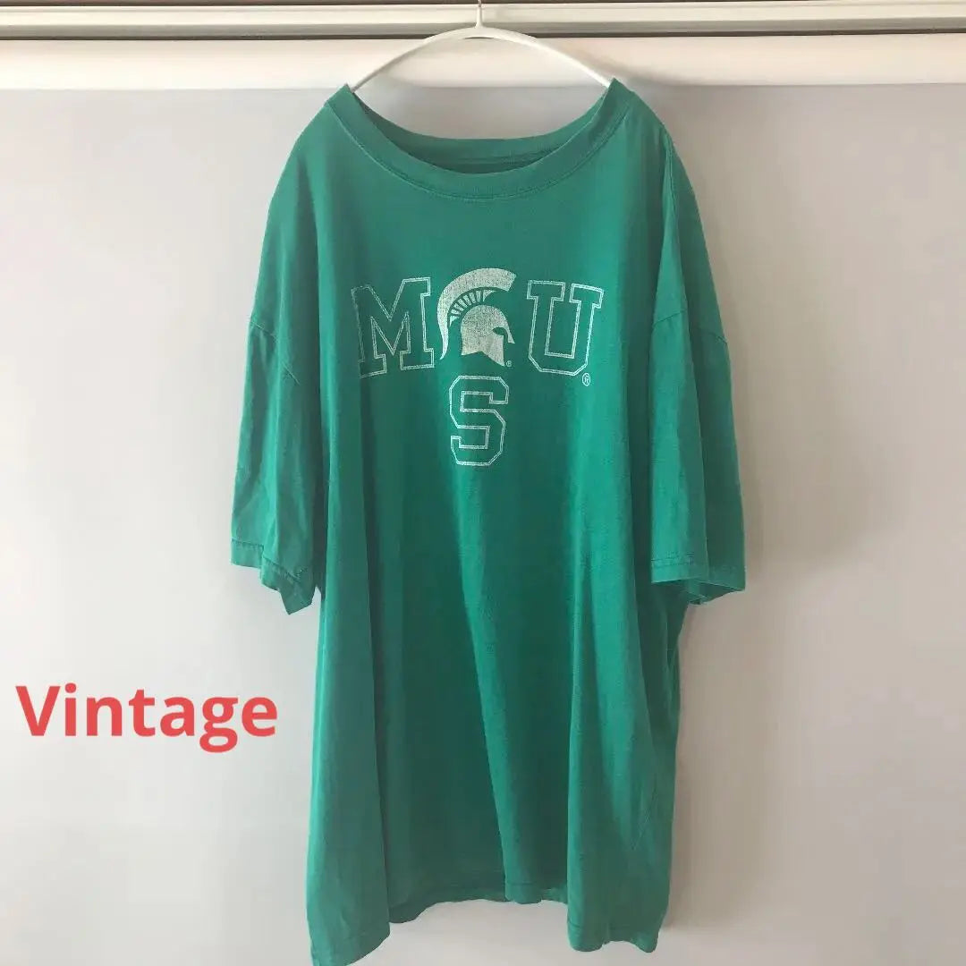 [Vintage/Buen estado/Raro] Camiseta con el logotipo de Michigan Spartans College