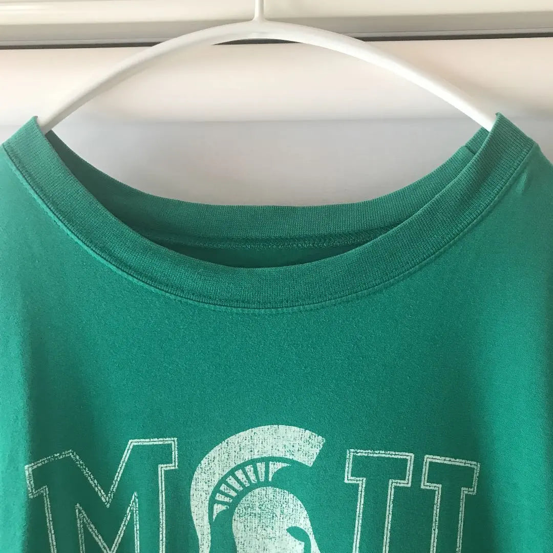 [Vintage/Buen estado/Raro] Camiseta con el logotipo de Michigan Spartans College