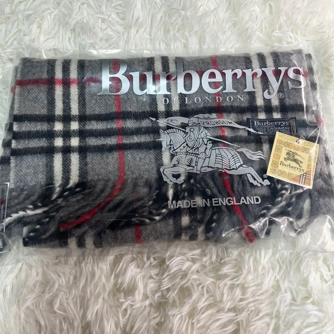 Unused Tag bag with Burberrys Burberry Cashmere 100% muffler