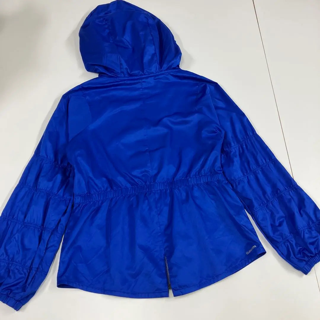 Adidas Adidas Nylon Jacket Blue Gathered Women's M | adidas アディダス　ナイロンジャケット　ブルー　ギャザー　古着女子　M