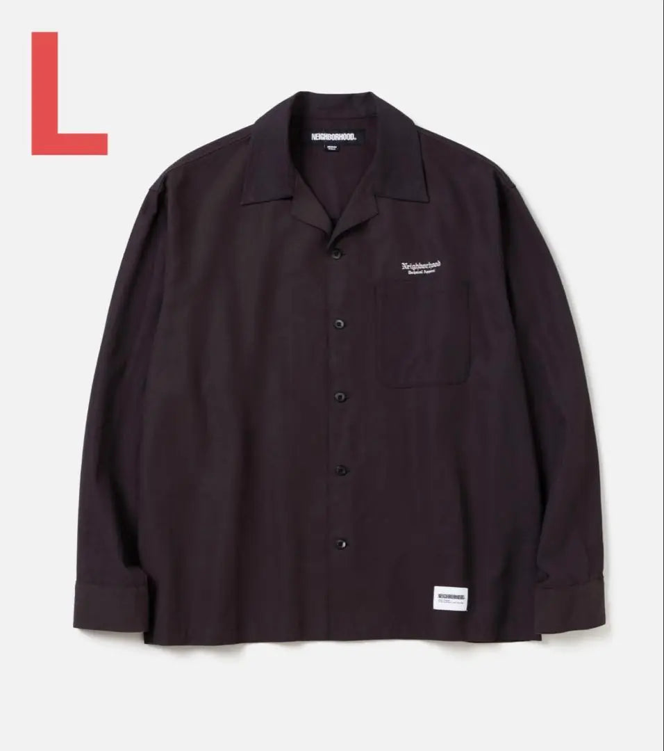 NEIGHBORHOOD OPEN COLLAR SHIRT LS