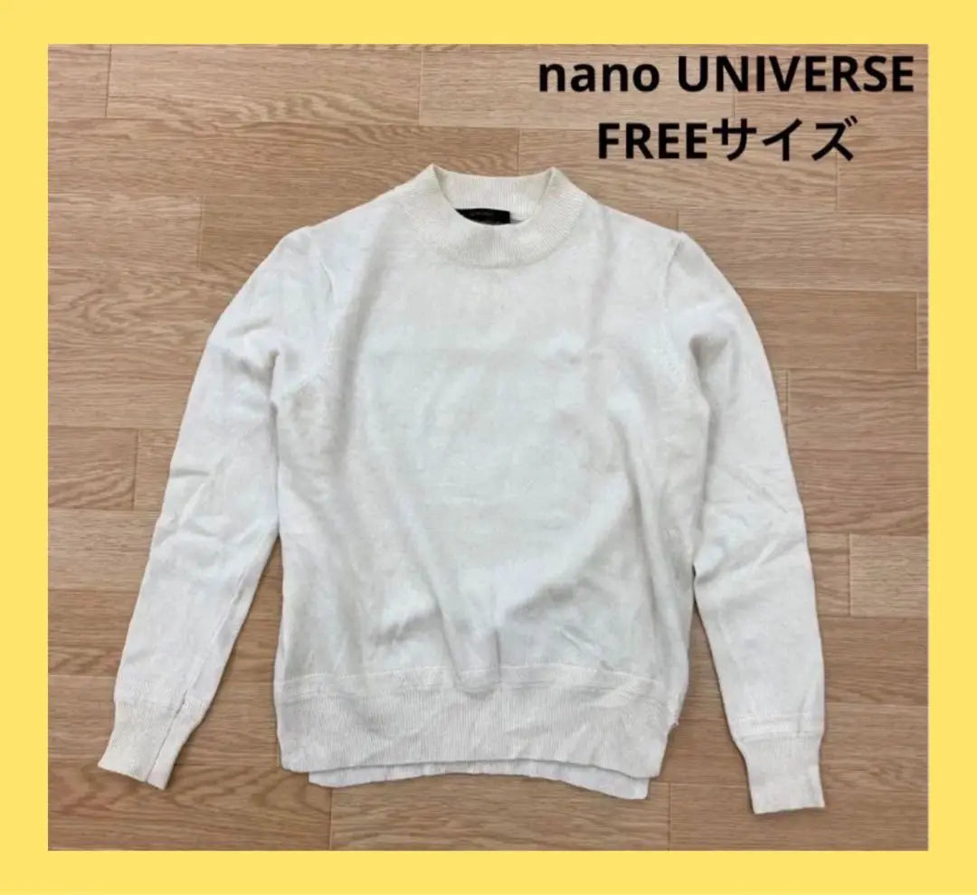 〇2752b〇 Jersey de punto de manga larga para mujer nano universe