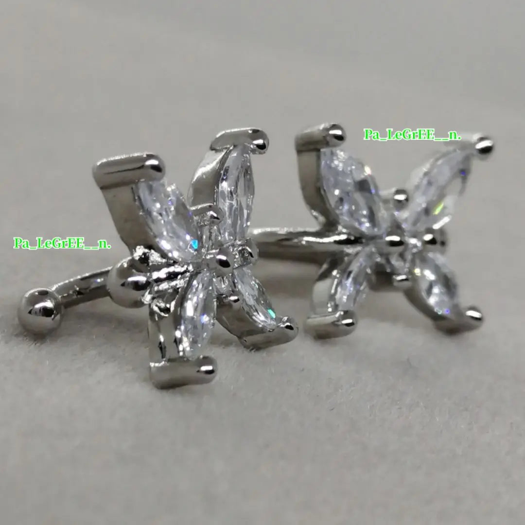 k Non-hole earrings ♪ Women's Moissanite earrings ear cuff S925