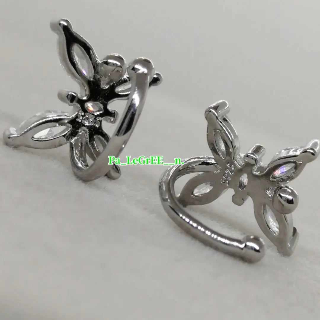 k Non-hole earrings ♪ Women's Moissanite earrings ear cuff S925