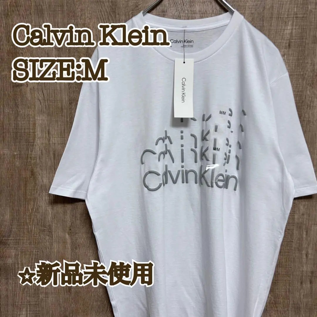 [New] Calvin Klein Calvin Klein T -shirt Skip M White | 【新品】Calvin Klein カルバンクライン　Tシャツ　スキップ　M　白