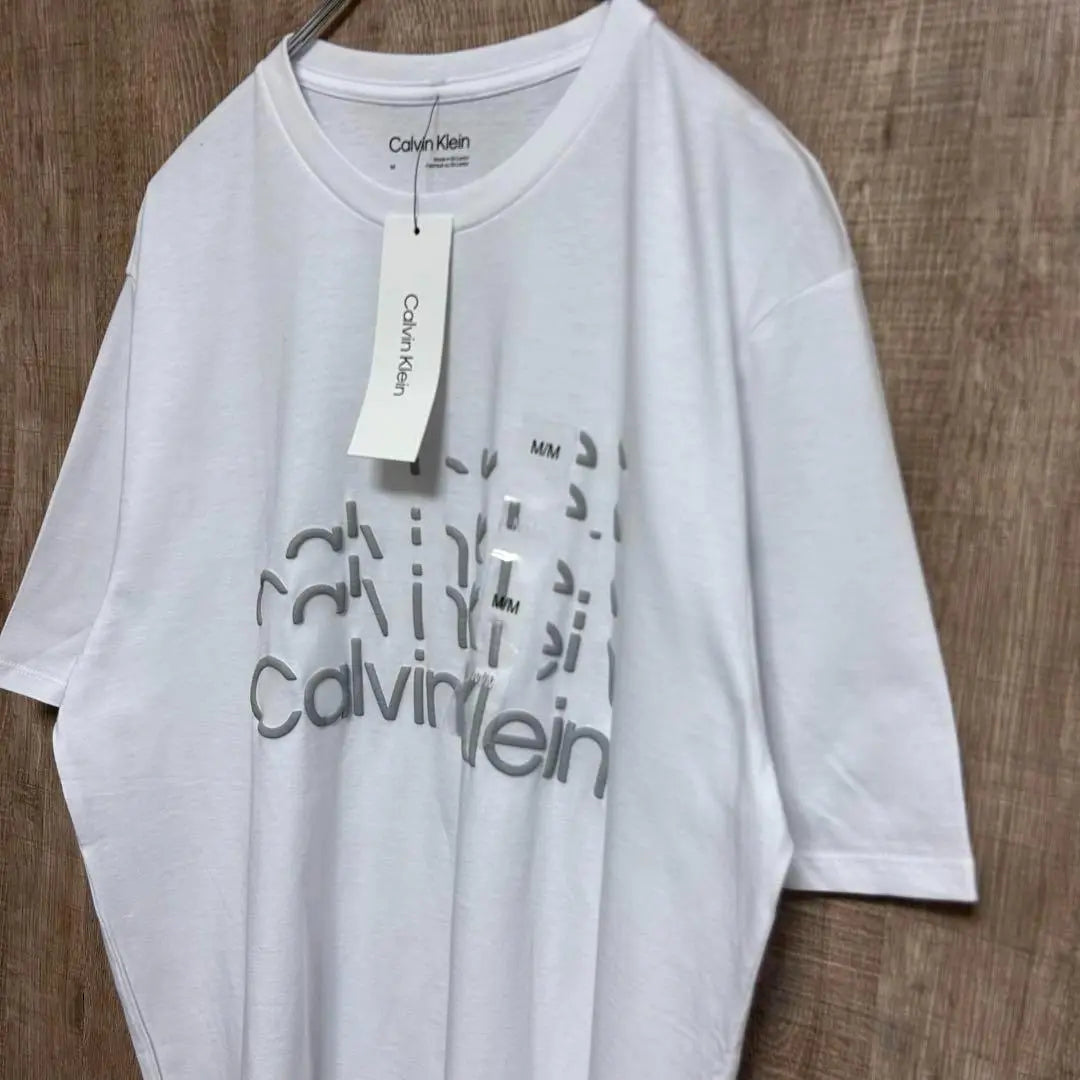 [Nuevo] Calvin Klein Camiseta Calvin Klein Skip M Blanco | 【新品】Calvin Klein カルバンクライン Tシャツ スキップ M 白