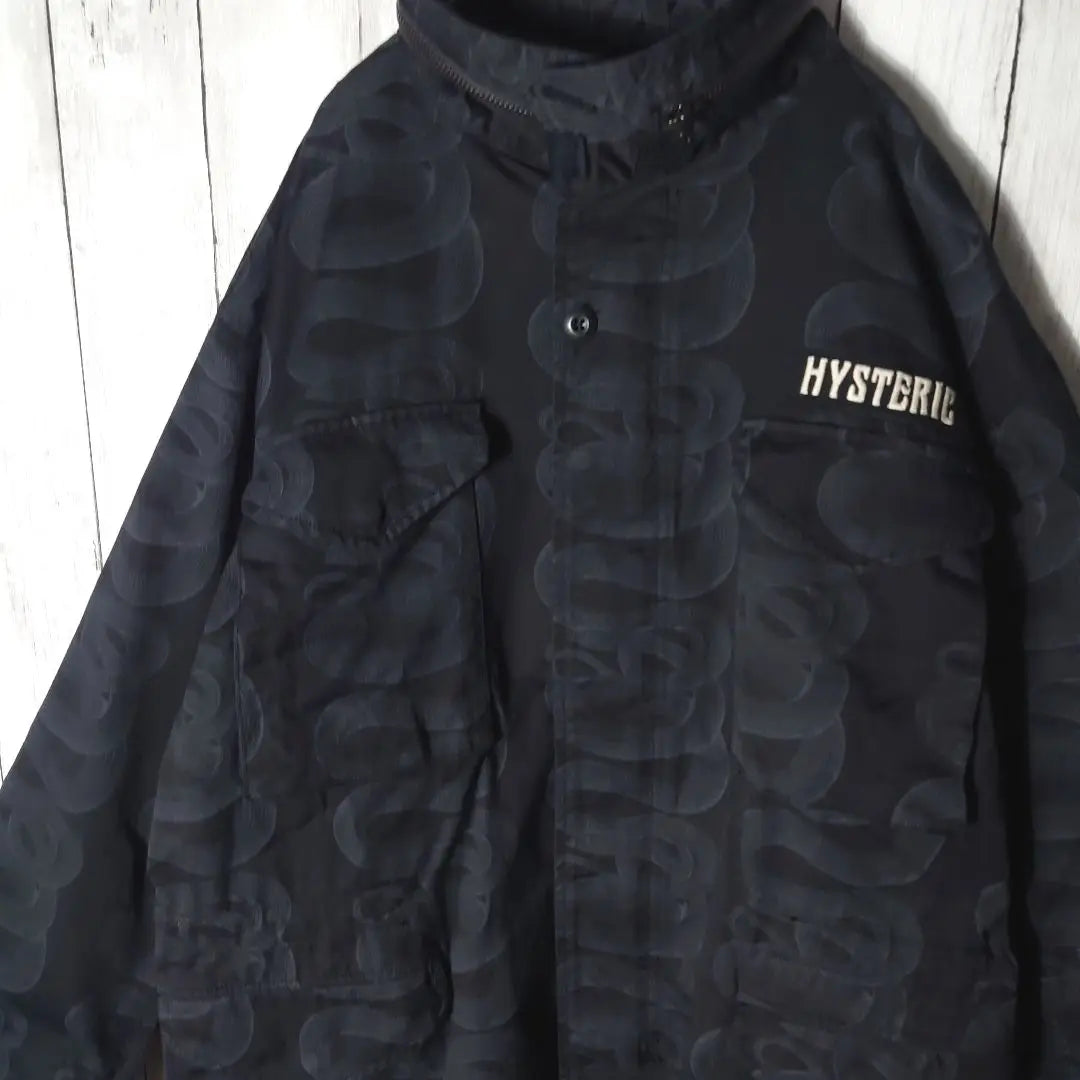 [Usado por Com. Yamato] Chaqueta militar Hysteric Glamour Snake | 【コムドットやまと着用】ヒステリックグラマー スネーク ミリタリー ジャケット