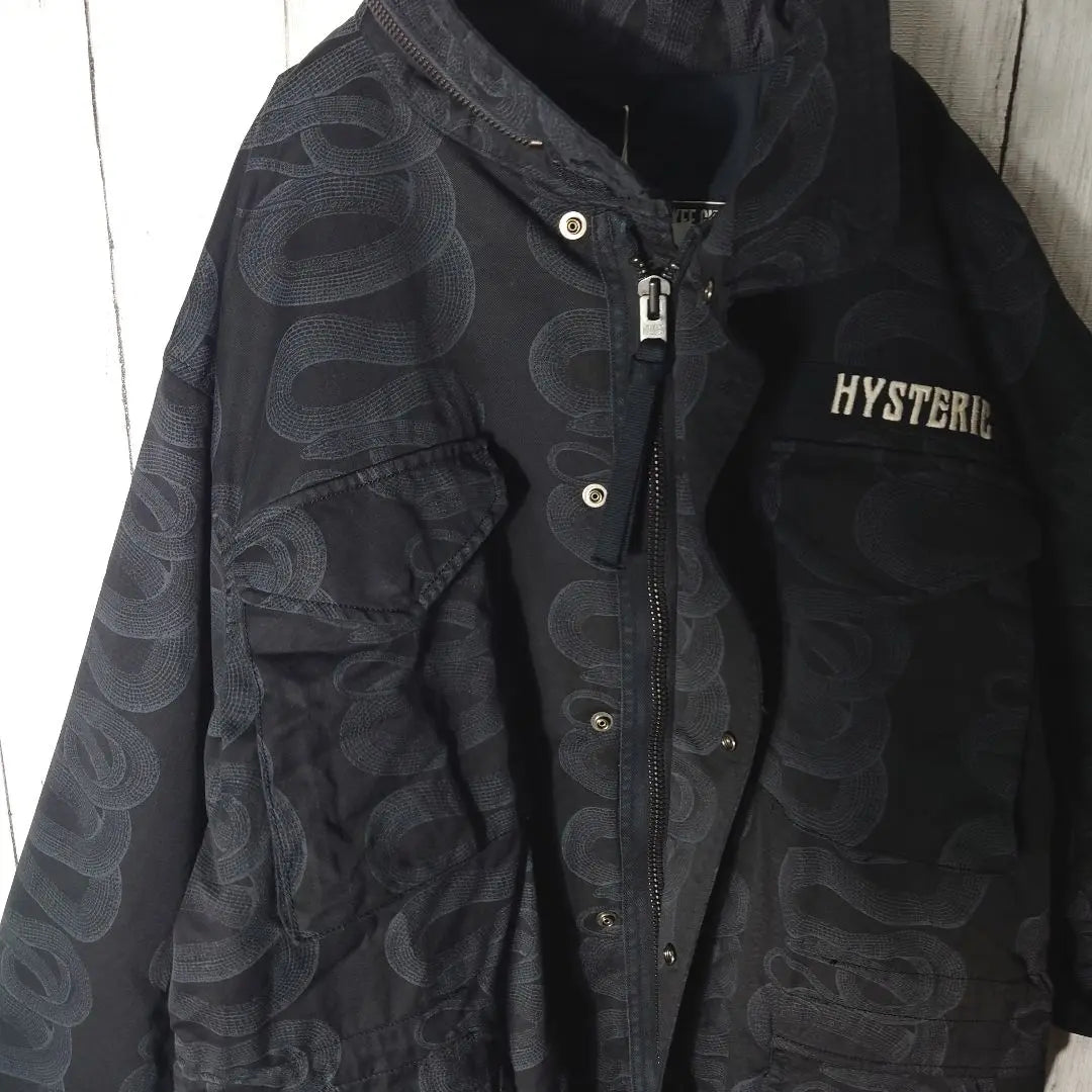 [Usado por Com. Yamato] Chaqueta militar Hysteric Glamour Snake | 【コムドットやまと着用】ヒステリックグラマー スネーク ミリタリー ジャケット